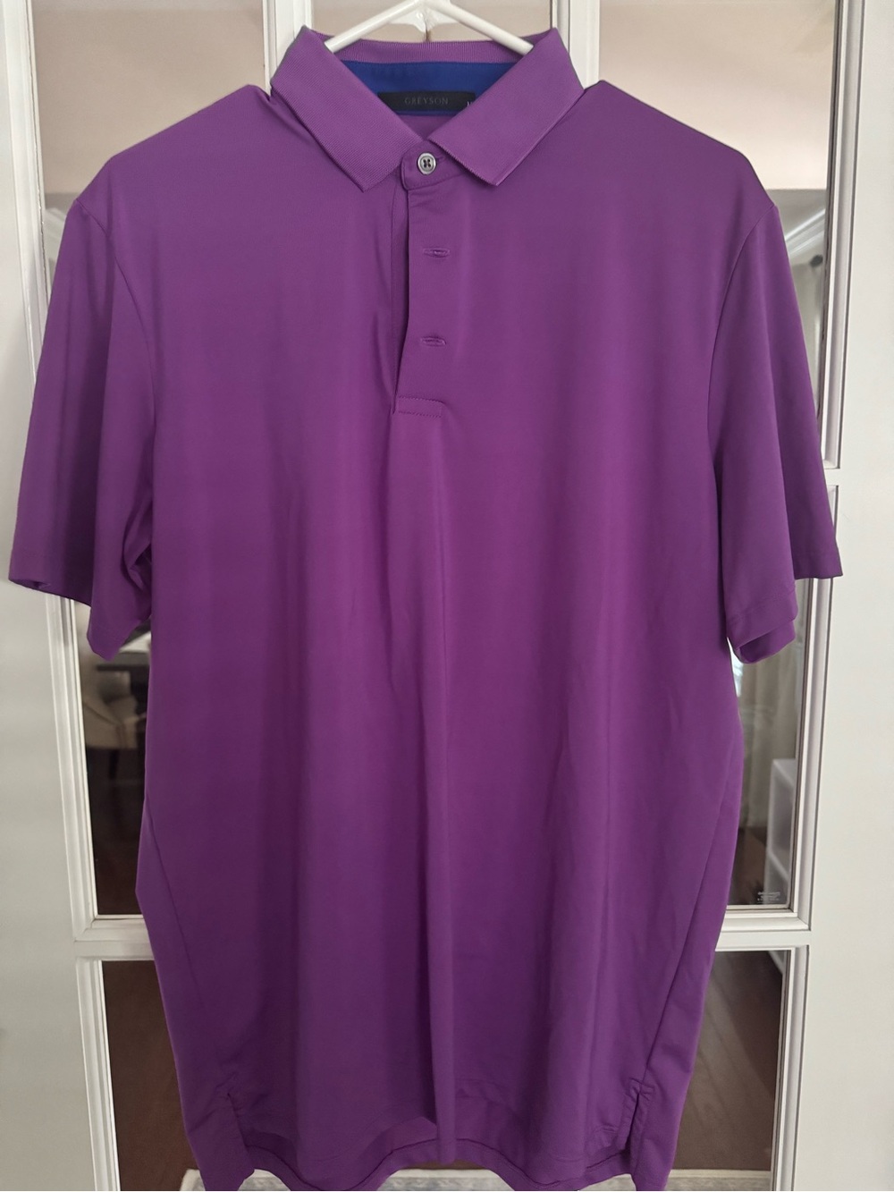 Men's Purple Polo Shirt by Grayson — Lightweight Performance